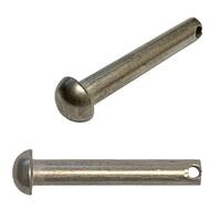 5/16" X 2" Round Head Clevis Pin, 300 Series Stainless